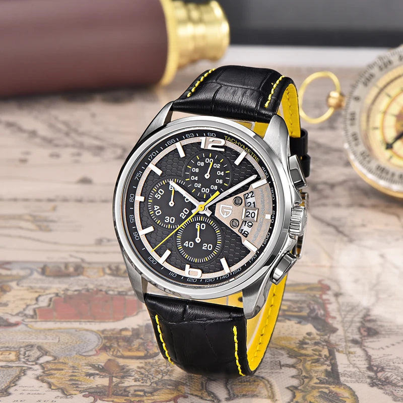 Top luxury brand PAGANI DESIGN Men's watches fashion sport wristwatch male quartz chornograph men waterproof clock Reloj hombres