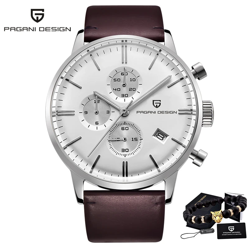 PAGANI DESIGN 2720 Men's Watches Quartz Business watch Auto Date Mens Watches Japan Movt Watch Men Chronograph Relogio Masculino