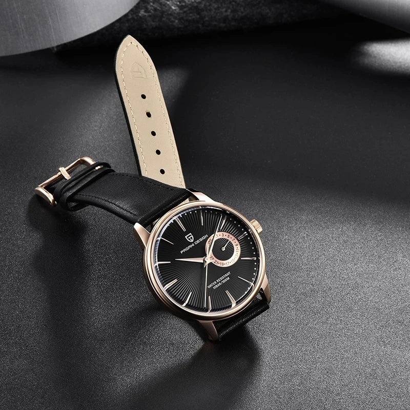 PAGANI DESIGN Top Brand Military Sports Quartz Watch Men's Business Casual Chronograph Luxury Men's Leather Watch Men's Watch