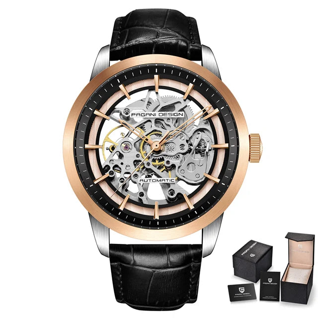 2023 PAGANI DESIGN New Men's Luxury Automatic Mechanical Watch Stainless Steel Waterproof Sports Leather Watch Relogio Masculino