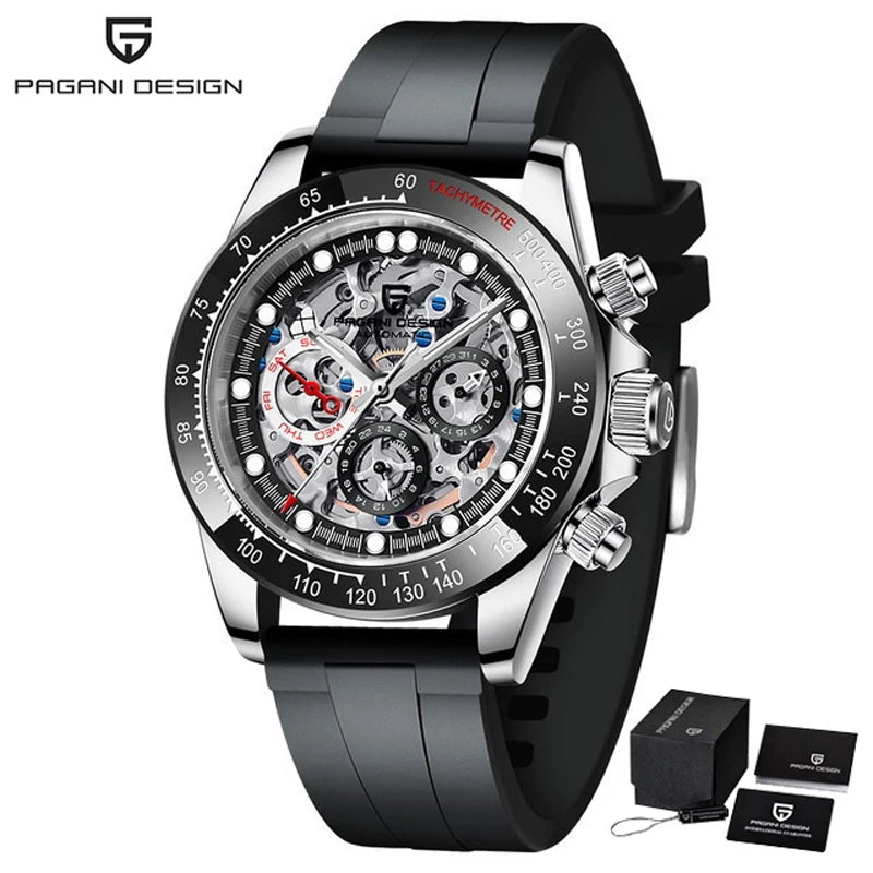 PAGANI DESIGN Mens Mechanical Watches Automatic Watch Men 2023 Top Brand Luxury Stainless Steel Sapphire Sport Relogio Masculino