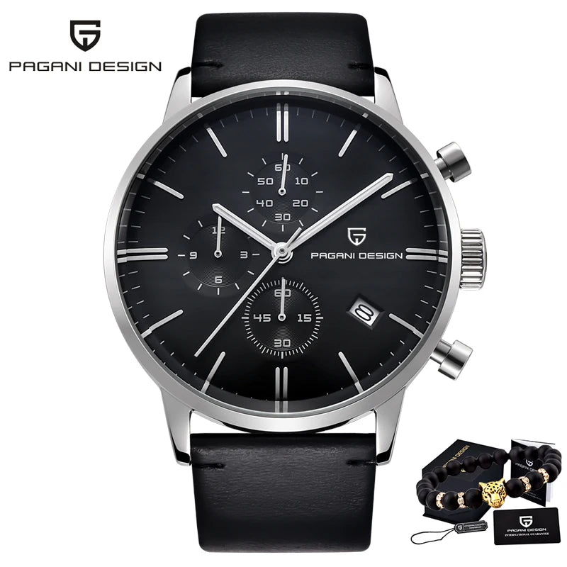 PAGANI DESIGN 2720 Men's Watches Quartz Business watch Auto Date Mens Watches Japan Movt Watch Men Chronograph Relogio Masculino