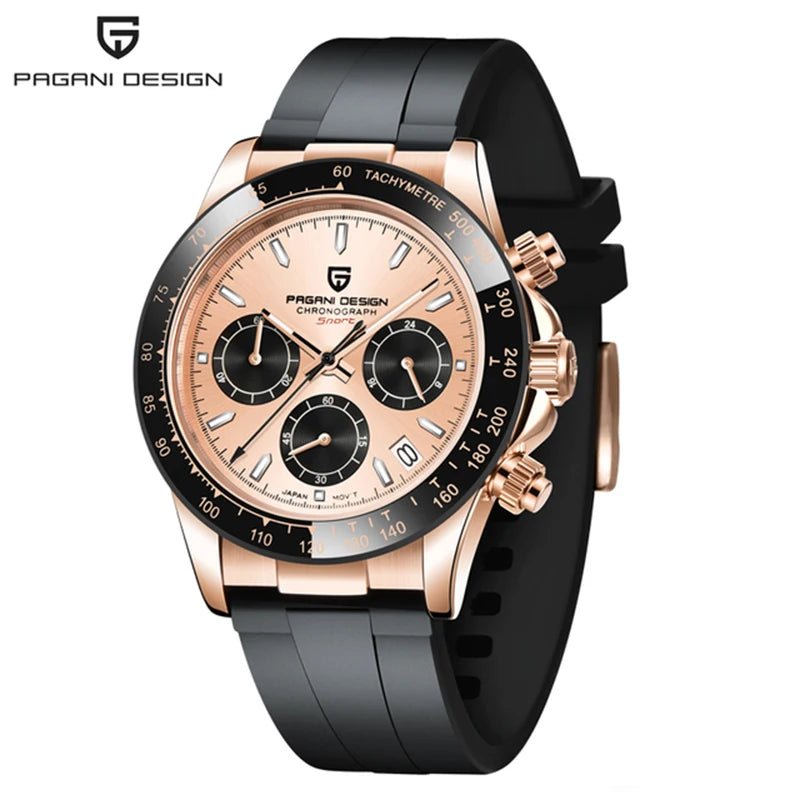 PAGANI DESIGN Men's Watches 2023 Top Brand Sports Men Quartz Wristwatches Waterproof Stainless Steel Business Clock Reloj Hombre