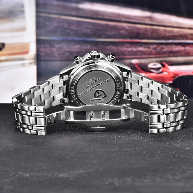 PAGANI Design Brand New Multi-Function Quartz Chronograph Men's Watch Bracelet Accessories Sapphire Stainless Steel Waterproof