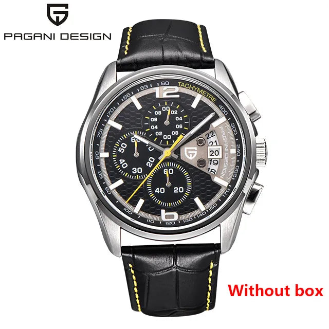 Top luxury brand PAGANI DESIGN Men's watches fashion sport wristwatch male quartz chornograph men waterproof clock Reloj hombres