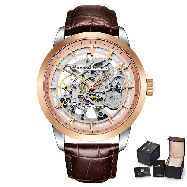 2023 PAGANI DESIGN New Men's Luxury Automatic Mechanical Watch Stainless Steel Waterproof Sports Leather Watch Relogio Masculino