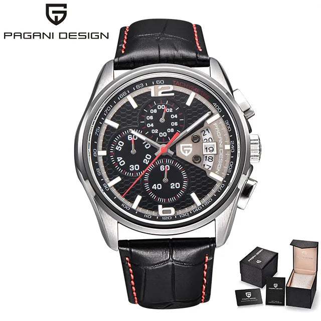 Top luxury brand PAGANI DESIGN Men's watches fashion sport wristwatch male quartz chornograph men waterproof clock Reloj hombres