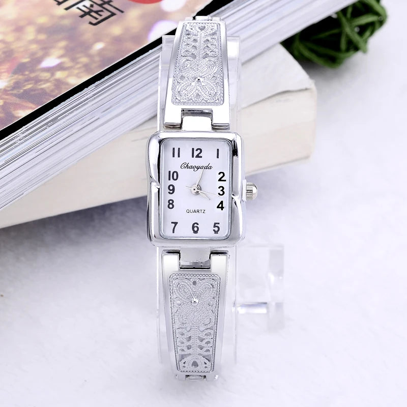 luxury silver watch women watches bracelet women's watches ladies watch female clock reloj mujer zegarek damski relogio feminino