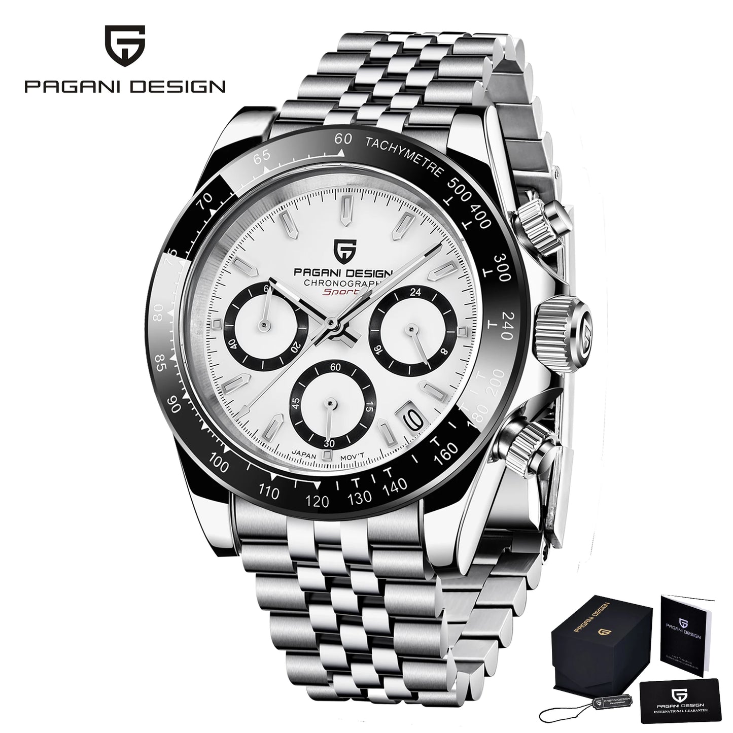 2025 New PAGANI DESIGN Top Men Sports Quartz Watch 40MM Sapphire Stainless Steel 100m Waterproof Luxus Chronograph Reloj Hombre