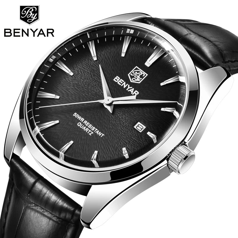 2020 new brand luxury men's watches BENYAR fashion business quartz watches for men waterproof wristwatch mens relogio masculino