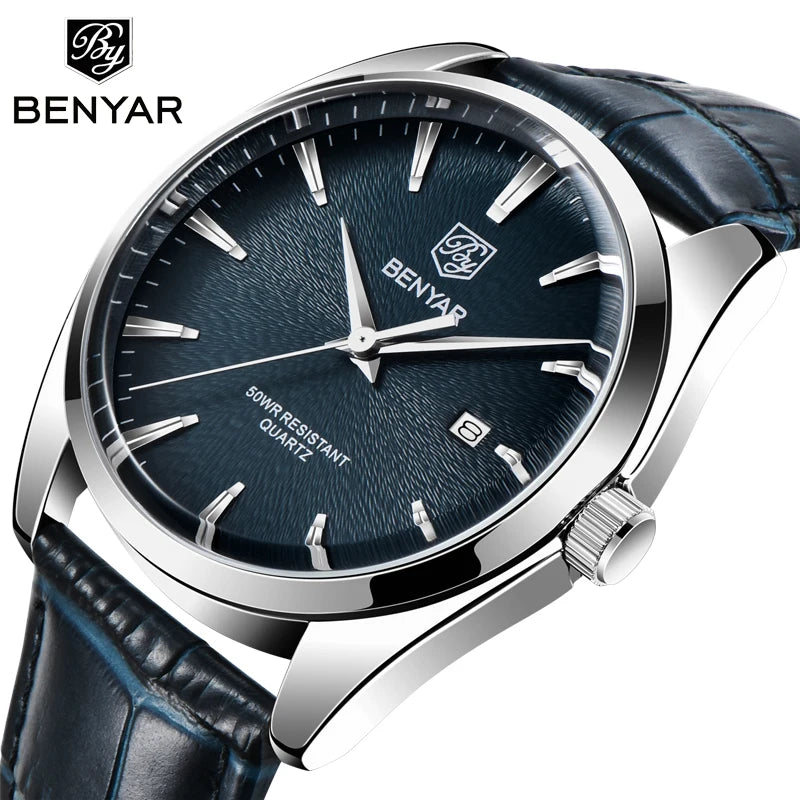 2020 new brand luxury men's watches BENYAR fashion business quartz watches for men waterproof wristwatch mens relogio masculino