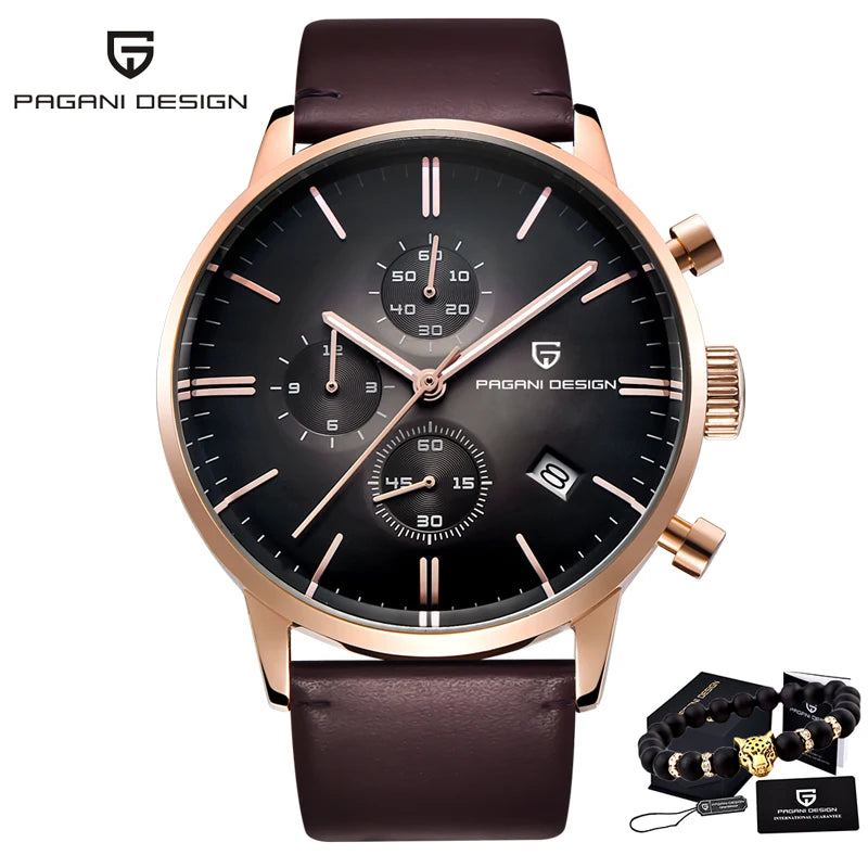 PAGANI DESIGN 2720 Men's Watches Quartz Business watch Auto Date Mens Watches Japan Movt Watch Men Chronograph Relogio Masculino