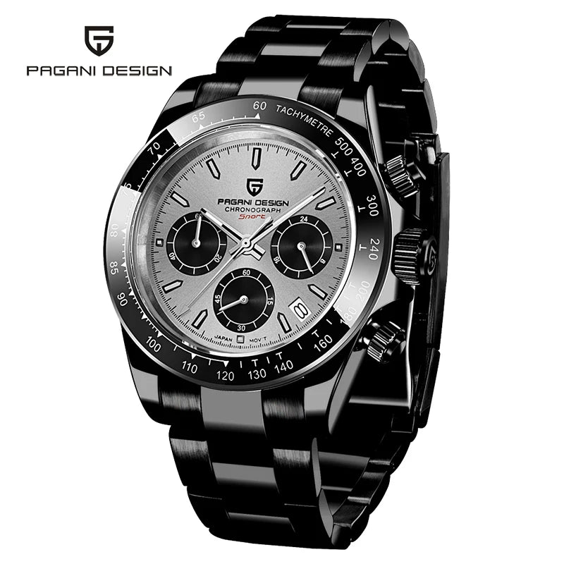 PAGANI DESIGN Men's Watches 2023 Top Brand Sports Men Quartz Wristwatches Waterproof Stainless Steel Business Clock Reloj Hombre