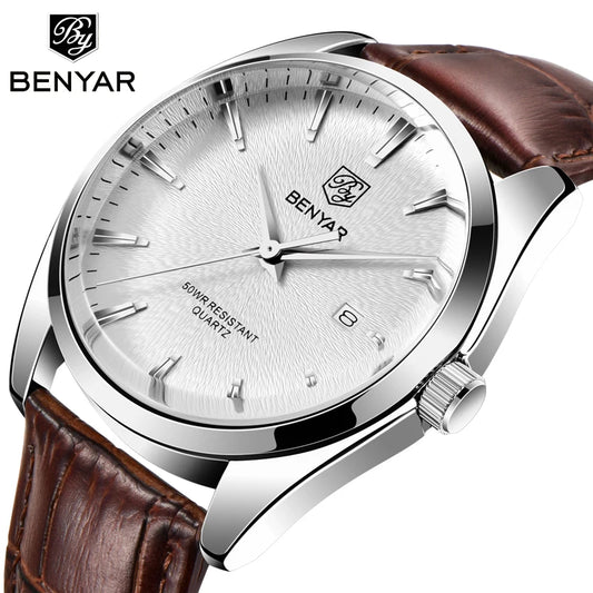 2020 new brand luxury men's watches BENYAR fashion business quartz watches for men waterproof wristwatch mens relogio masculino