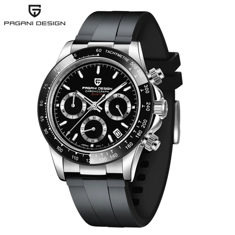 PAGANI DESIGN Men's Watches 2023 Top Brand Sports Men Quartz Wristwatches Waterproof Stainless Steel Business Clock Reloj Hombre