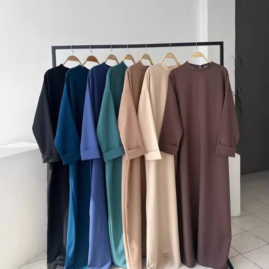 Eid Muslim Dress Women Abaya Autumn Dubai Abayas Jalabiya Morocco Modest Dresses Kaftan Islam Vestidos Saudi Arab Long Robe