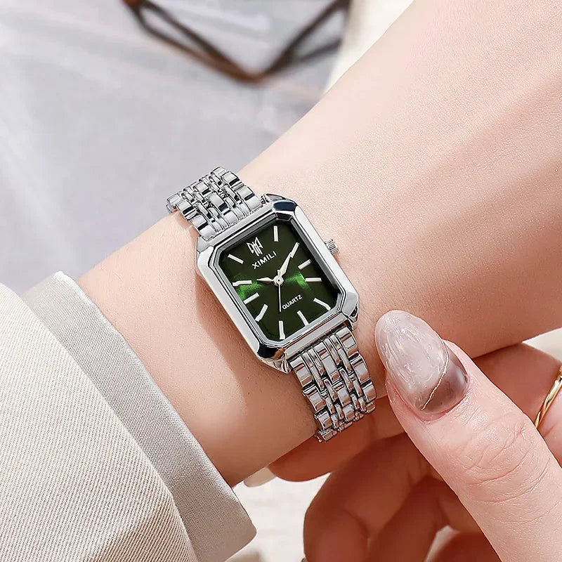 Women Watch Light Luxury Brand Stainless Steel Ladies Fashion Quartz Watches Business Female Clock Bracelet Wristwatches Relógio