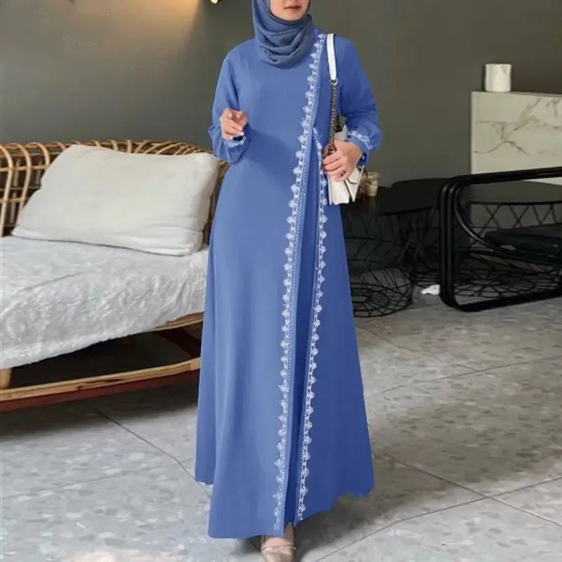 Women's Long Sleeve Lace Robe, Ramadan, Islamic, Arab, Muslim, Bohemian, Luxury Fashion, Spring Vest