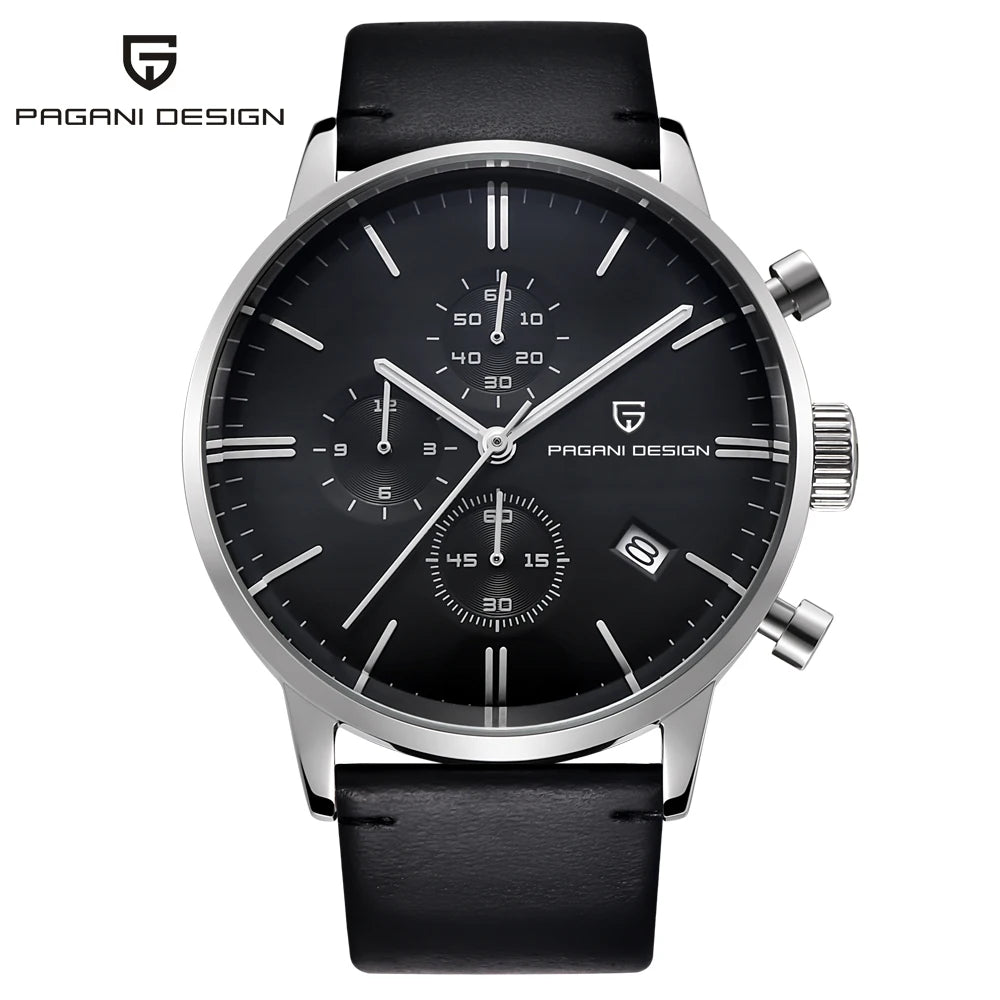 PAGANI DESIGN Men Quartz Watch Top Brand Luxury Chronograph Stopwatch Waterproof Original Watch For Men reloj hombre PD2720