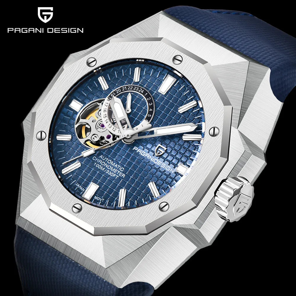 PAGANI DESIGN Men Automatic Watches Top brand Mechanical Military Watch NH39 Sapphire Luxury Waterproof 100m Stainless PDYS010