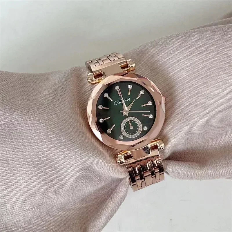 2025 New Brand Women Watches Fashion Steel Ladies Quartz Watch Reloj Mujer Marcas Famosas De Lujo gift Wristwatch Dropshipping