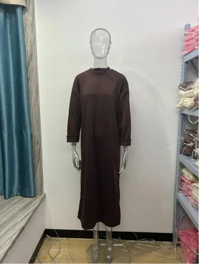 Eid Muslim Dress Women Abaya Autumn Dubai Abayas Jalabiya Morocco Modest Dresses Kaftan Islam Vestidos Saudi Arab Long Robe