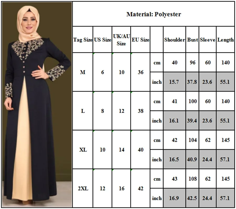 Muslim Dress Womens  Fashion Abaya Dubai  Appliques  Turkey   Women Elegant Long