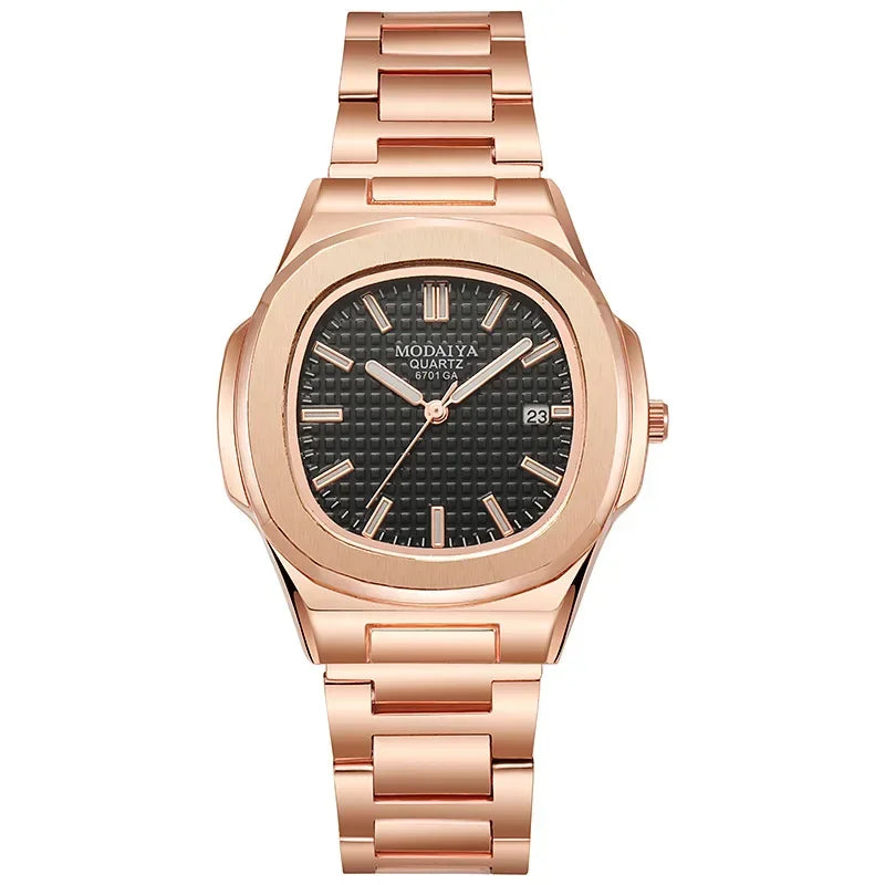 New Fashion Women Watch Calendar Men Quartz Watch Rose Gold Luxury Women Watches Simple Wristwatches Clock Hour 시계  reloj mujer