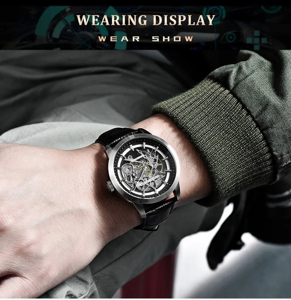 2024 PAGANI DESIGN New Men Luxury Automatic Mechanical Watch Stainless Steel Waterproof Sports Leather Watch Relogio Masculino