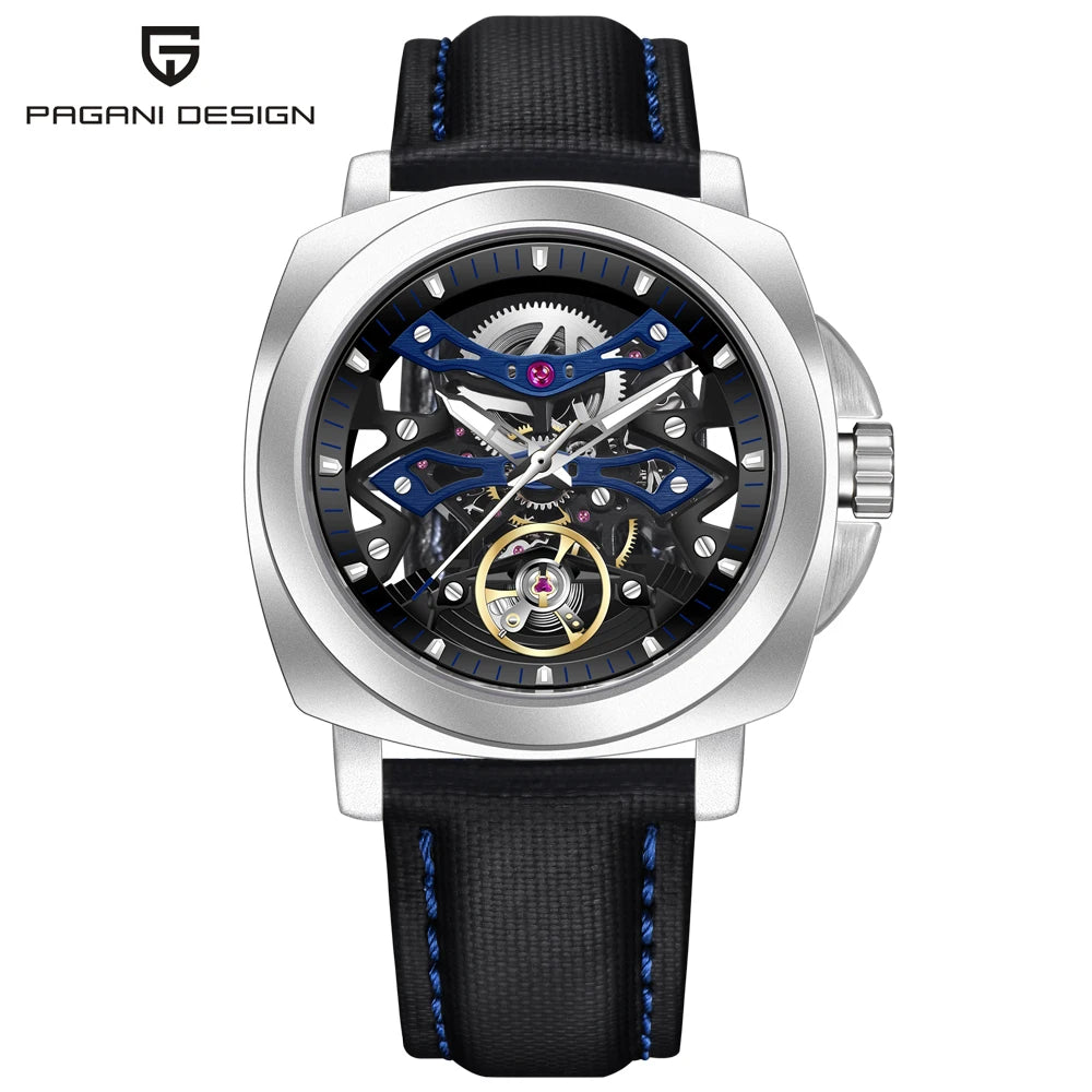 2024 New PAGANI DESIGN Mens Mechanical Watches Top Luxury Hollow Tourbillon Automatic Watch For Men Waterproof Sports Clock Gift