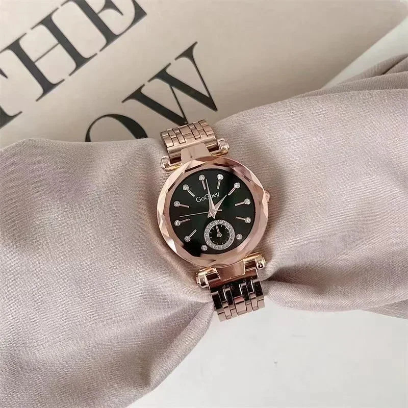 2025 New Brand Women Watches Fashion Steel Ladies Quartz Watch Reloj Mujer Marcas Famosas De Lujo gift Wristwatch Dropshipping