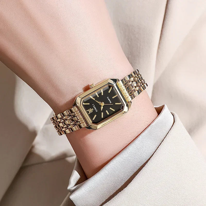 Women Watch Light Luxury Brand Stainless Steel Ladies Fashion Quartz Watches Business Female Clock Bracelet Wristwatches Relógio