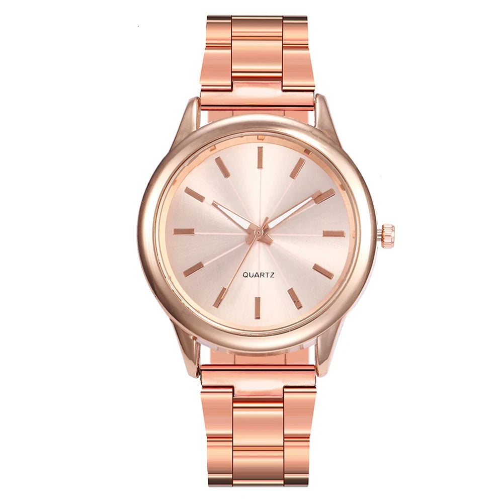 Classic Vintage 2024 Simple Women Watches Stainless Steel Dial Casual Bracele Wrist  Gift For Women Clock Quartz Wristwatches