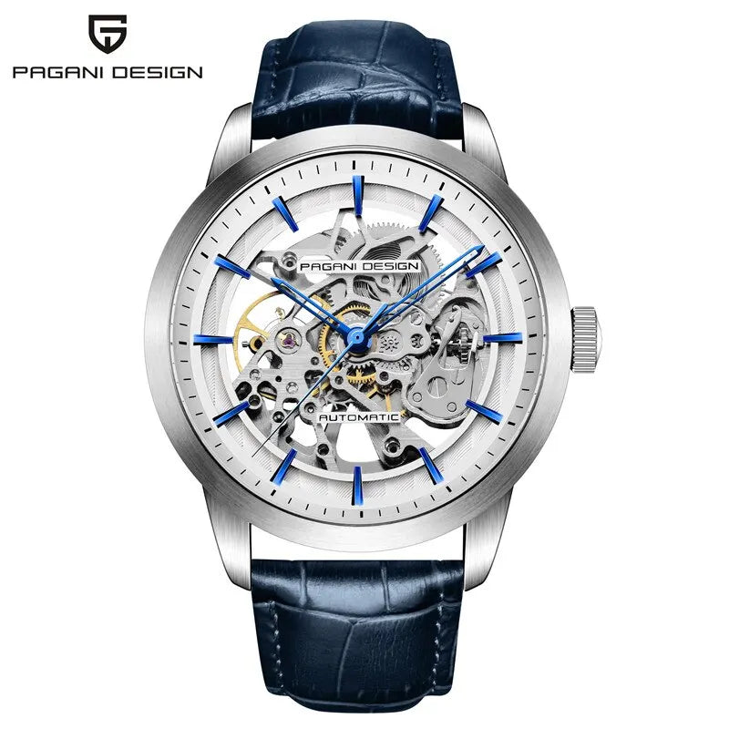 2024 PAGANI DESIGN New Men Luxury Automatic Mechanical Watch Stainless Steel Waterproof Sports Leather Watch Relogio Masculino