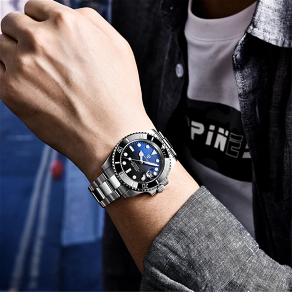 Pagani Design 2023 Men Automatic Mechanical Watch PD1661 Japan NH36 Dive Stainless Steel Waterproof Clock Sapphire Reloj Hombre