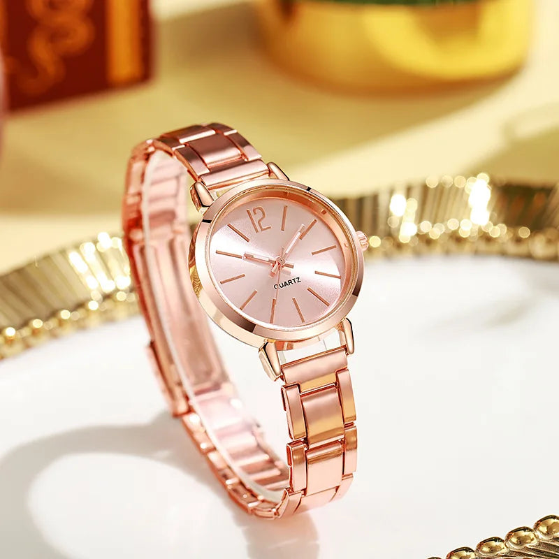 Luxury Women Watches Simple Dial Hollow Strap Bracelet Quartz Watch Fashion Ladies Wristwatch Clock For Girl Relogio Feminino