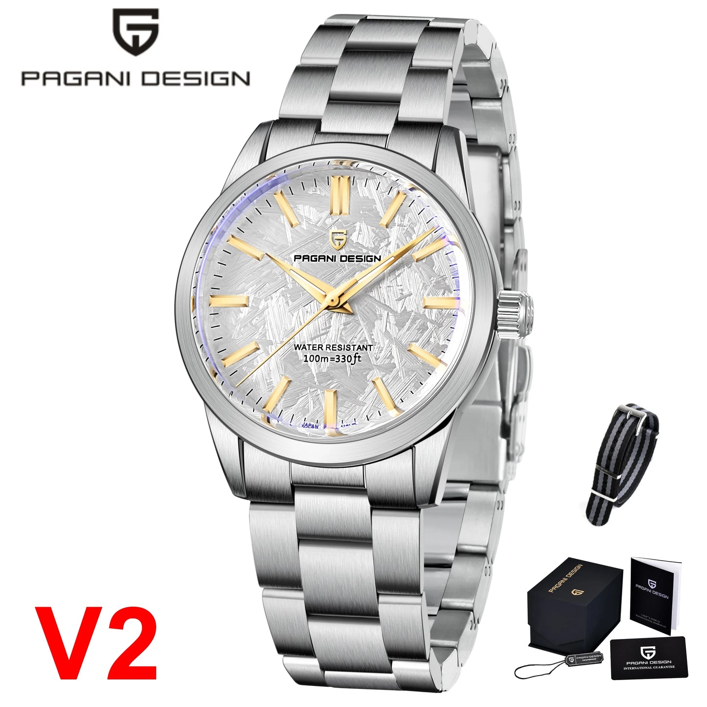 Pagani Design Men Automatic Quartz Watch PD1734 Stainless Steel Sapphire Fashion Casual Waterproof Relogio Militar Reloj Hombre