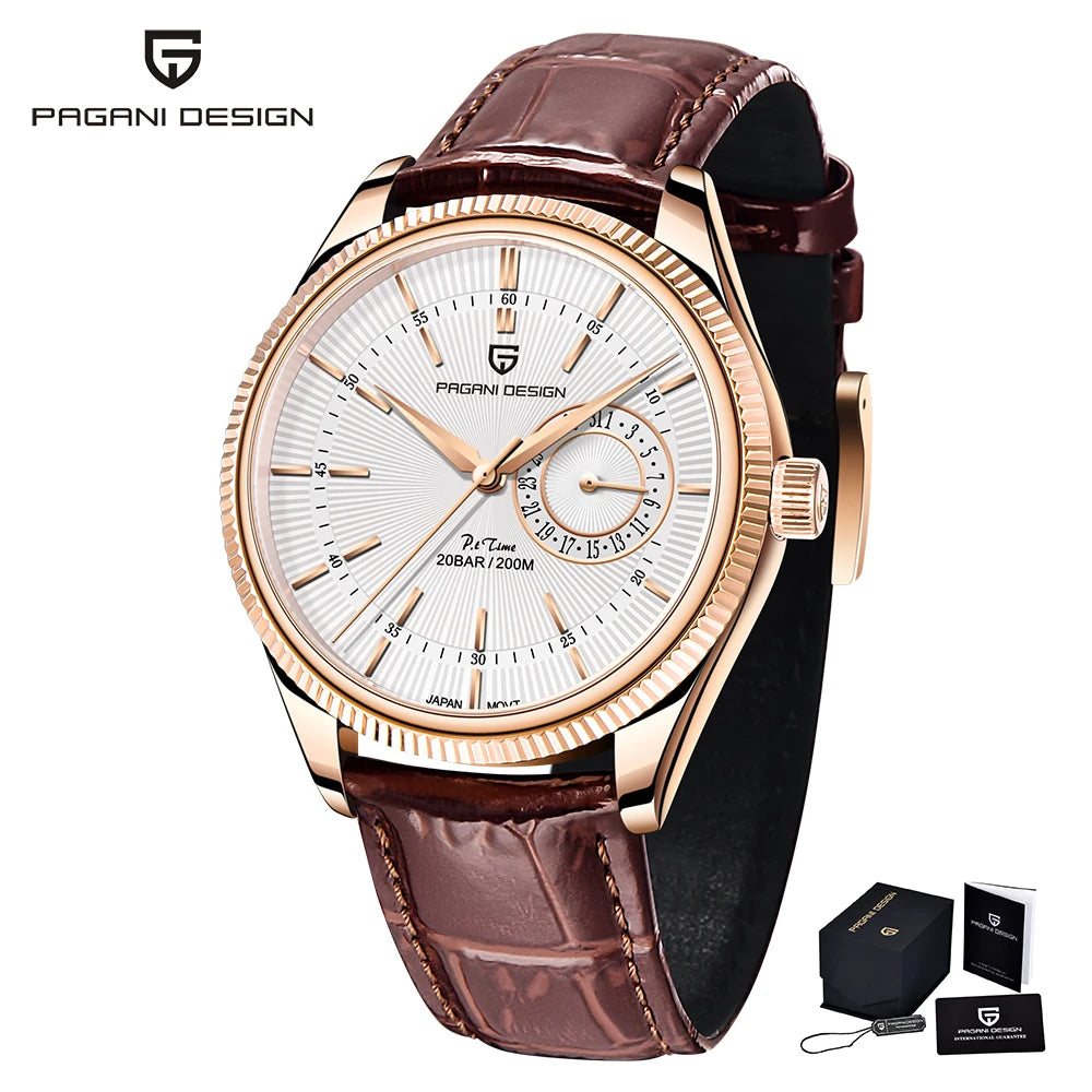 2023 PAGANI Design Top Brand VH65 Men Quartz Watch Stainless Steel Sapphire Clock 20Bar Waterproof Men Diving Watch Reloj Hombre