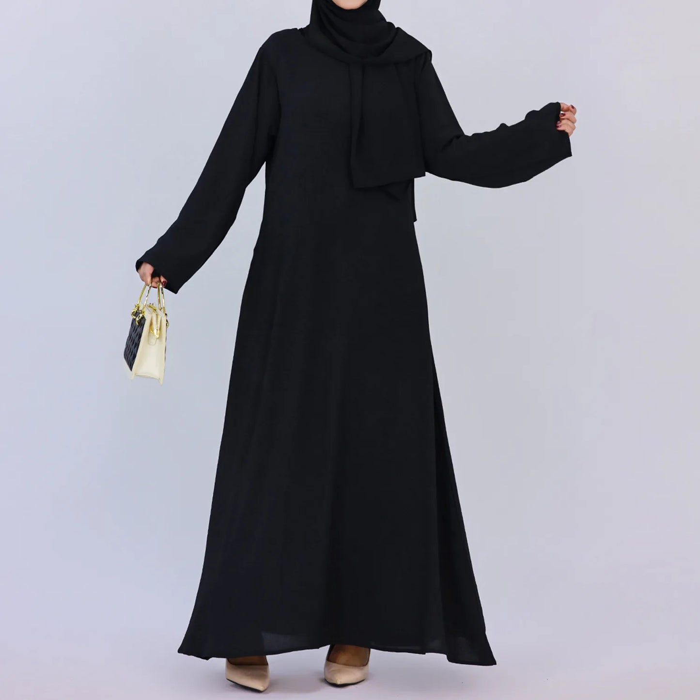 Eid Muslim Women Abayas  Dress Middle East Dubai Abaya Turkey Kaftan Islamic Dresses Ramadan Femme Arabic Elegant Vestidos