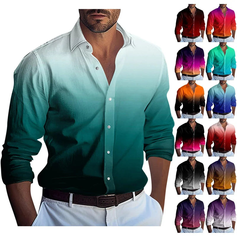 Men's casual shirt series red white black new designer casual wear soft comfortable fashion autumn and winter S-5XL