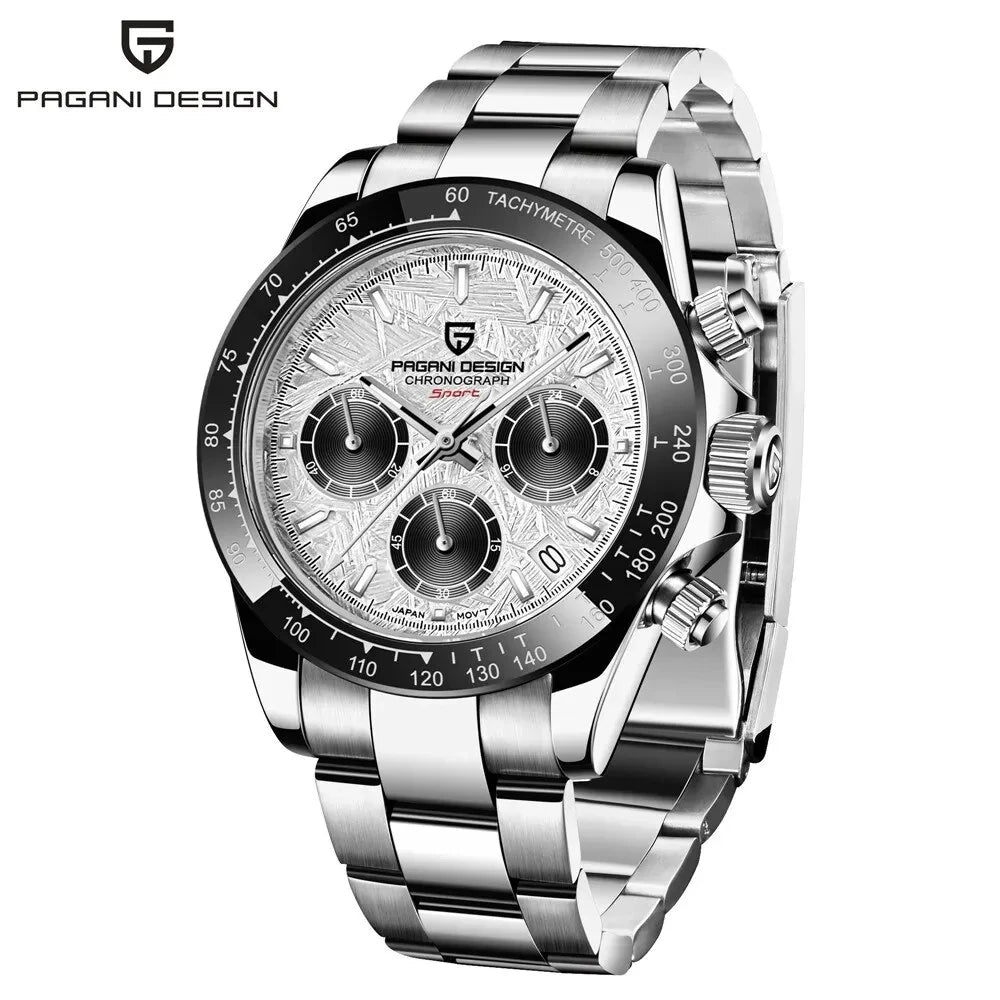 Pagani Design 2024 New Fashion Business Men's Timekeeping Quartz Watch Top grade Sapphire Stainless Steel Waterproof 10Bar Lumin