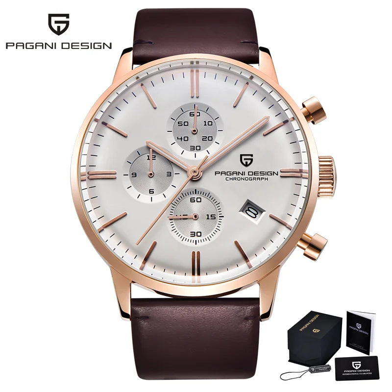 2024 NEW PAGANI DESIGN 2720K Men Quartz Watch Japanese VK67 Movement Stainless Steel Waterproof Chronograph Watch reloj hombre