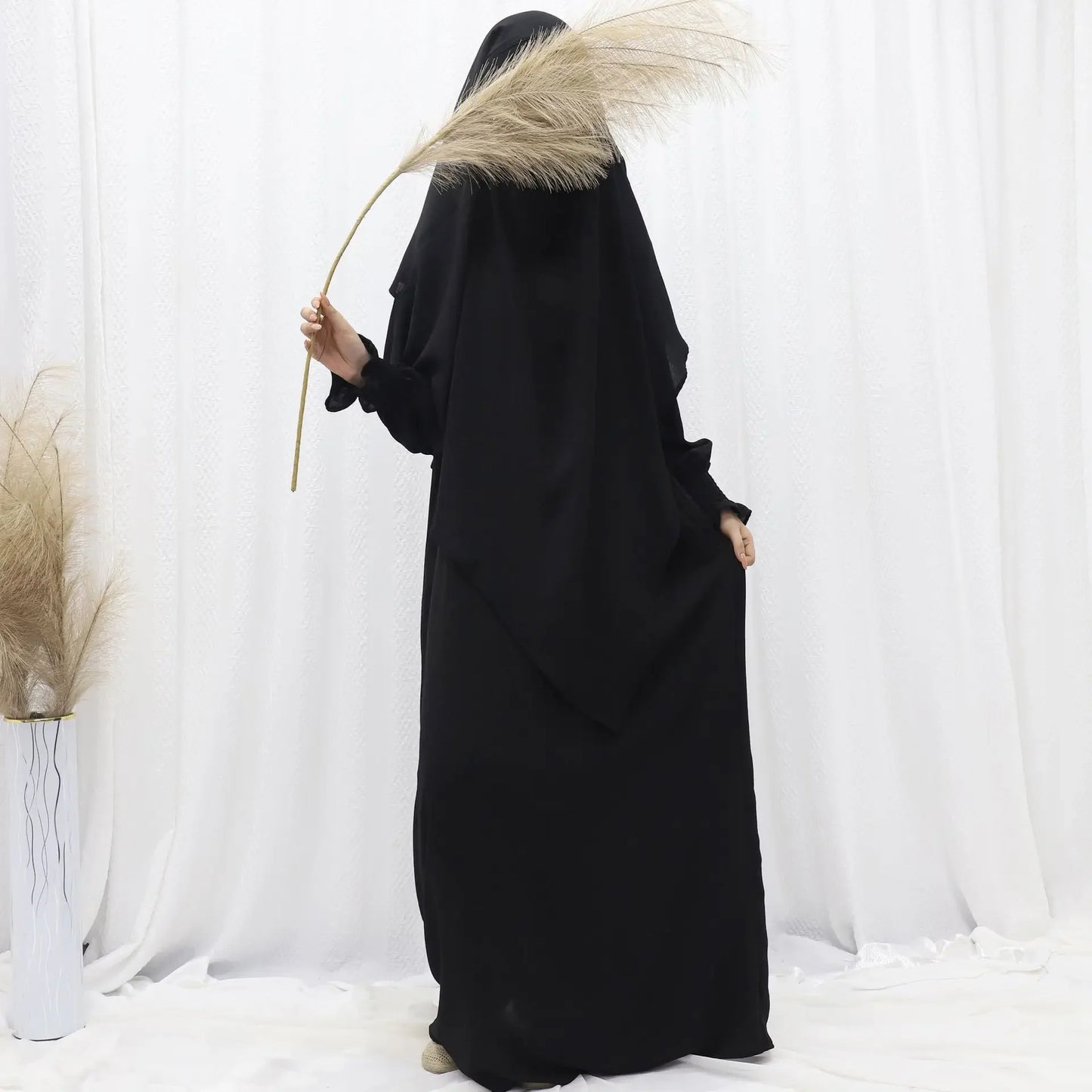 Ramadan Modest Muslim Women Dresses Headscarf Abaya Morocco Kaftan Dubai Turkey Abayas Islam Vestidos Arab Long Robe Jalabiya