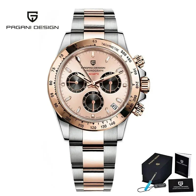 Gold 1644 PAGANI DESIGN 2025 New Men's Watches Top Brand Luxury Mens Quartz Wrist Watch Men Watch Men Chronograph Waterproof