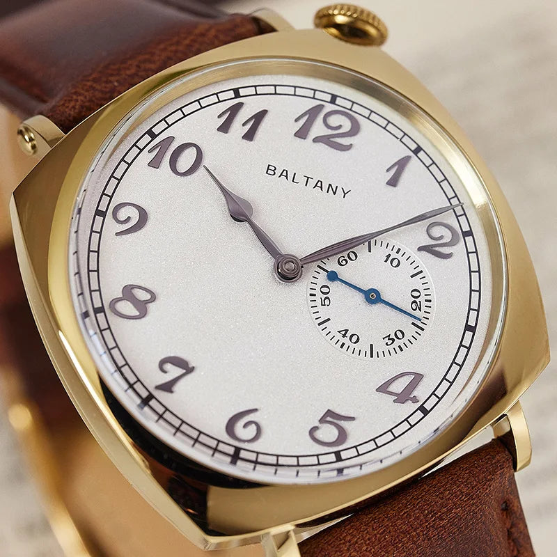 Baltany 1921 Retro Men's Automatic Mechanical Watch Seagull St1701 Sapphire Stainless Steel Waterproof 5Bar Reloj Hombr Watches