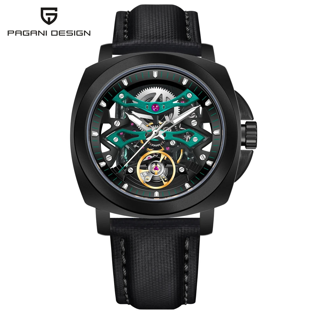 2024 New PAGANI DESIGN Mens Mechanical Watches Top Luxury Hollow Tourbillon Automatic Watch For Men Waterproof Sports Clock Gift