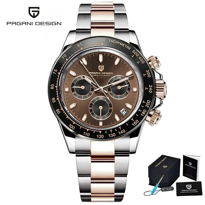 Gold 1644 PAGANI DESIGN 2025 New Men's Watches Top Brand Luxury Mens Quartz Wrist Watch Men Watch Men Chronograph Waterproof