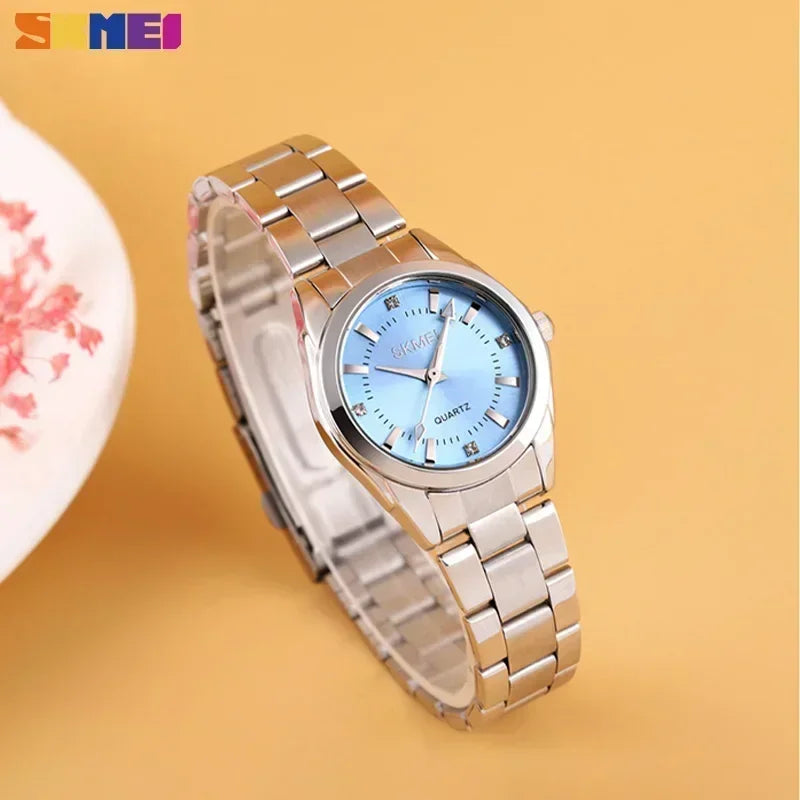 SKMEI1620  For Women Thin Lady Hour Ladies reloj mujer Fashion Simple Quartz Women Watch Movement Luxury Quartz Watches