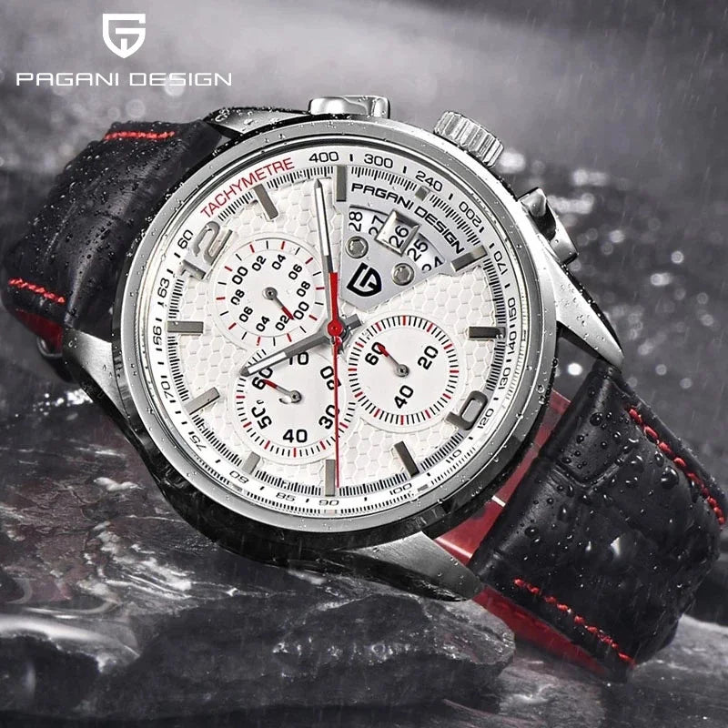 PAGANI DESIGN 2024 Men Quartz Watches Luxury Brands Fashion Movement Military Watches Leather Quartz Watches Relogio Masculino