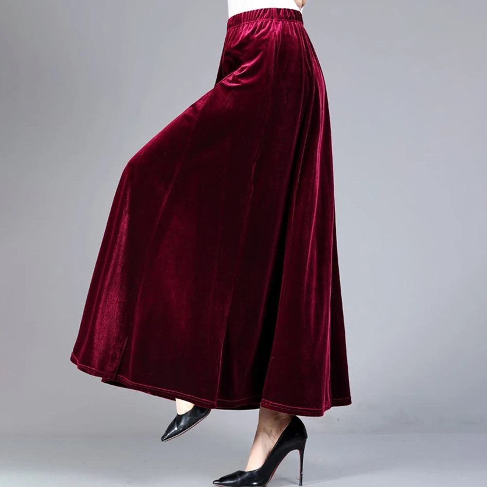 Skirt For Women Casual Skirt A-line Skirt Casual Outings Black Versatile Long Velvet Skirt A-line Skirt Daily Wear